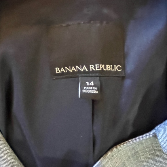 Banana Republic - Gorgeous Chambray blue jacket sz 14 - Picture 4 of 4